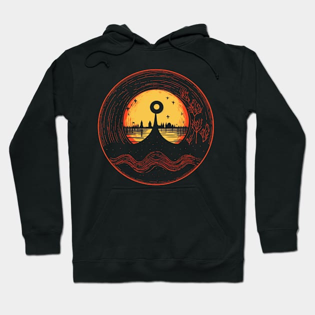 Spooky Halloween - Haunted Forest - Eerie Art - "The Serpent Watchtower" Hoodie by The Dream Team